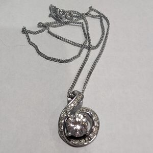 Butler Crystal Pendant On Necklace